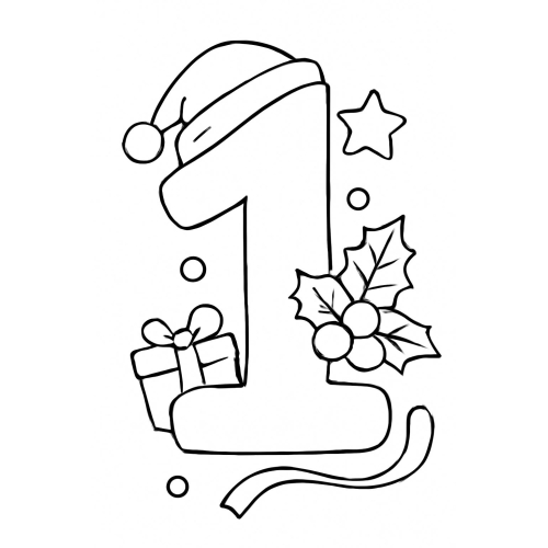 Tô màu số 1 cho bé - Tải PDF miễn phí