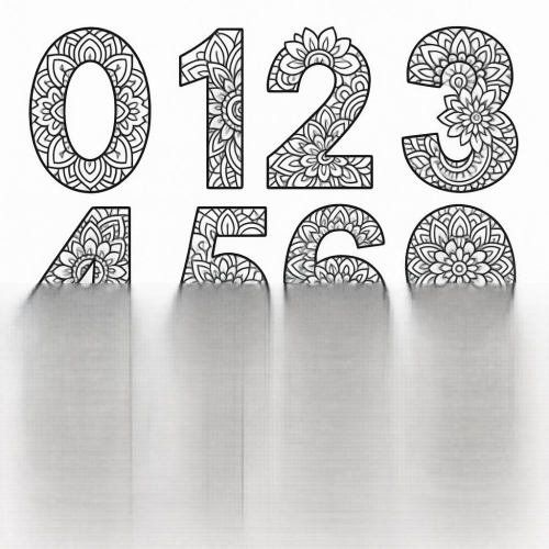 Tô màu số cho bé - Hình số tô màu PDF sinh động