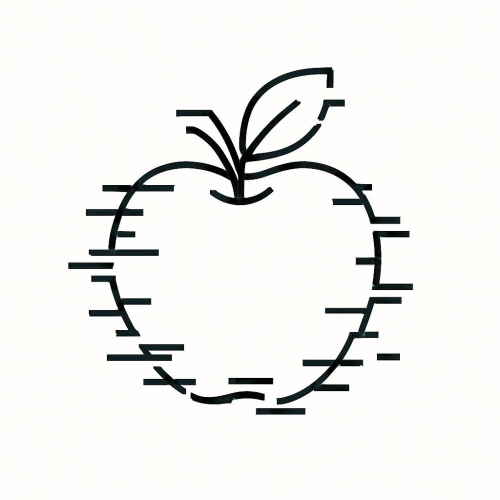 Tô màu quả táo cho bé – Hình quả táo tô màu đẹp