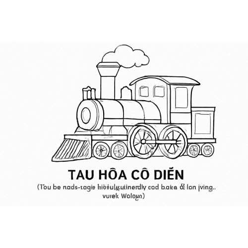 Tranh Tô Màu Tàu Hỏa Cho Bé -  Miễn Phí