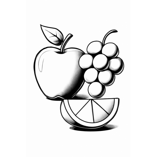 Tô màu trái cây cho bé – Hình trái cây tô màu vui nhộn