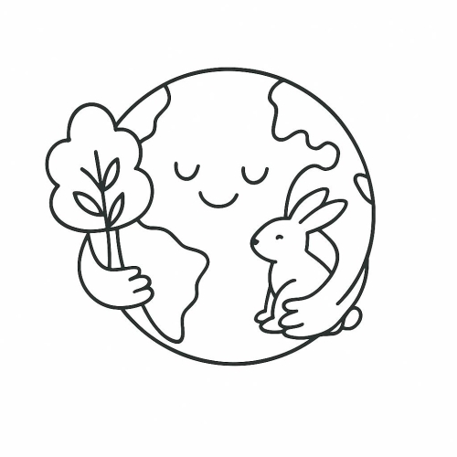 Tranh tô màu trái đất cho bé đẹp sáng tạo 2025