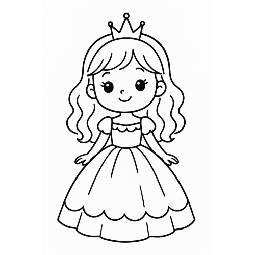 Tranh tô màu cute cho bé – Hình tô màu dễ thương PDF