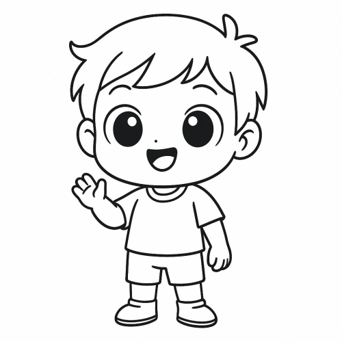 Tranh tô màu cute cho bé – Hình tô màu dễ thương PDF