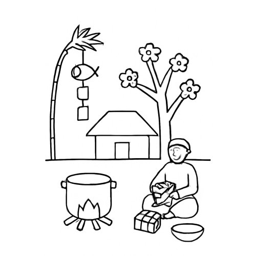 29 + Tranh tô màu ngày Tết 2025 đa dạng đề tài cho bé thích thú