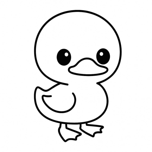 Tranh tô màu con vịt cho bé – Tải hình PDF miễn phí