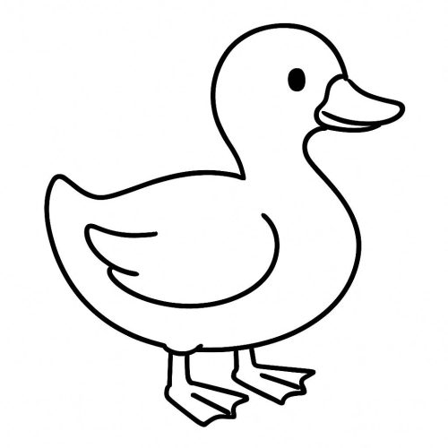 Tranh tô màu con vịt cho bé – Tải hình PDF miễn phí