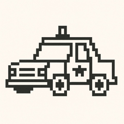 Xe cảnh sát tô màu cho bé – Hình tô màu xe cảnh sát vui nhộn