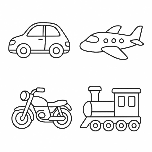 Tranh Tô Màu Cho Bé 5 6 Tuổi đơn giản dễ tô - mới nhất 2025