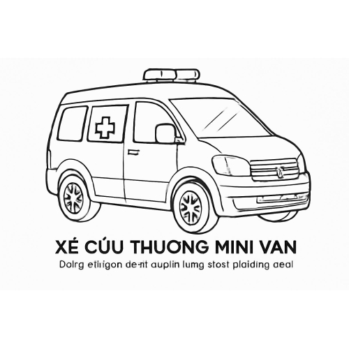 Tô màu xe cứu thương cho bé – Hình tô màu đẹp dễ tải