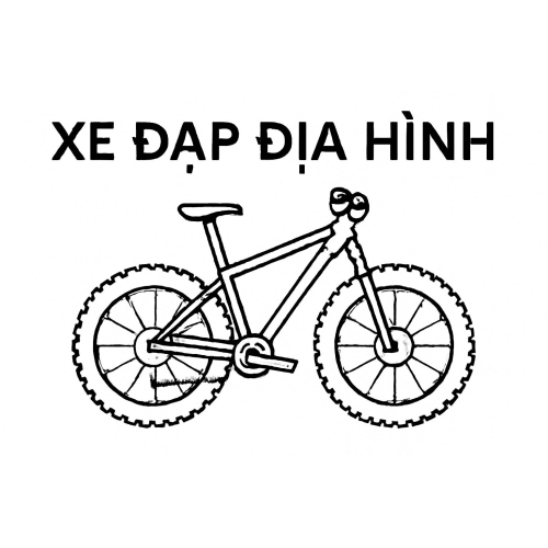 Tranh Tô Màu Xe Đạp Cho Bé - Hình Xe Đạp Tô Màu PDF