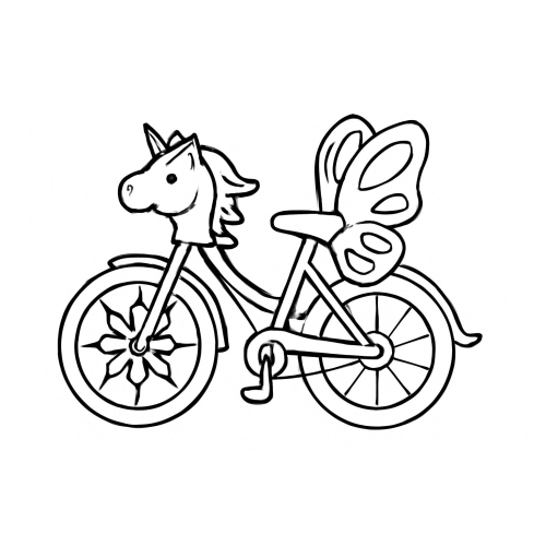 Tranh Tô Màu Xe Đạp Cho Bé - Hình Xe Đạp Tô Màu PDF