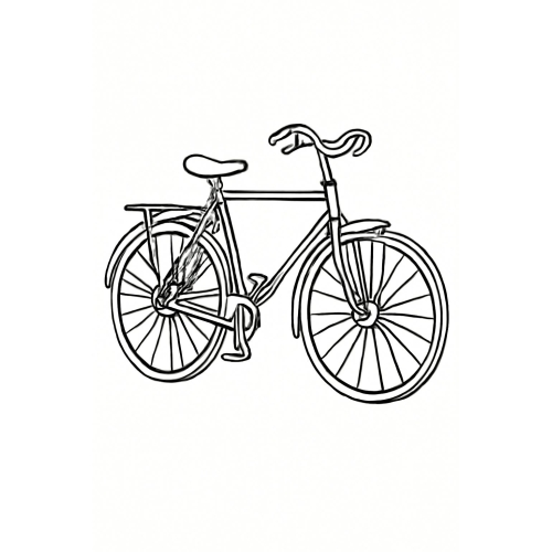 Tranh Tô Màu Xe Đạp Cho Bé - Hình Xe Đạp Tô Màu PDF