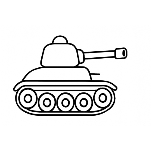 19+ Hình Tô màu xe tăng 2025 cực đáng yêu khiến bé rất thích